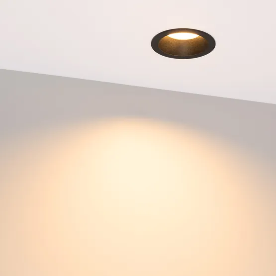 Фото #3 товара Светильник MS-DROP-BUILT-R84-8W Warm2700 (BK, 85 deg, 230V) (Arlight, IP54 Металл, 5 лет)