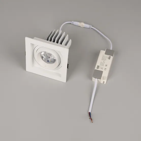 Фото #2 товара Светильник MS-VORTEX-BUILT-S117x117-20W Warm3000 (WH-WH, 20 deg, 230V) (Arlight, IP20 Металл, 5 лет)