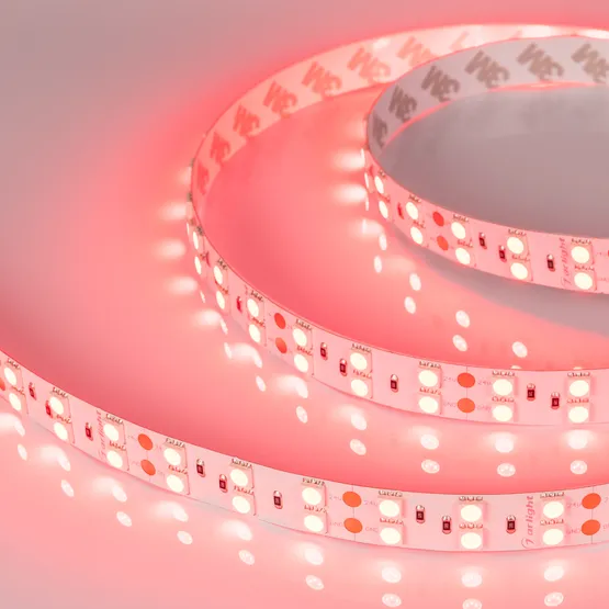 Фото #2 товара Светодиодная лента RT 2-5000 24V Red 2x2 (5060, 600 LED, LUX) (Arlight, 26 Вт/м, IP20)