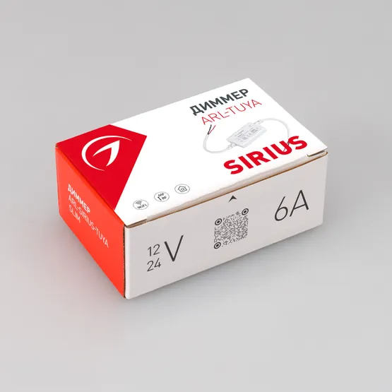 Фото #2 товара Диммер ARL-SIRIUS-TUYA-RGBW-SUF Slim (12-24V, 4x1.5A, 2.4G) (Arlight, Контроллер)