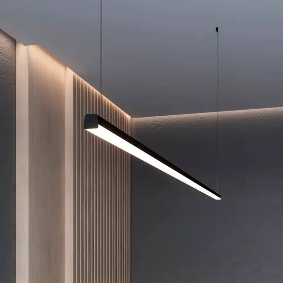 Фото #5 товара Профиль с экраном LINE-D-3030-2000 SQUARE OLIVE GREY+OPAL (Arlight, Алюминий)