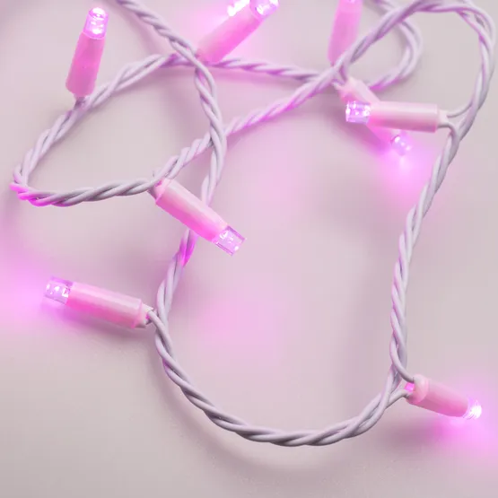 Фото #4 товара Светодиодная гирлянда ARD-STRING-CLASSIC-10000-WHITE-100LED-STD PINK (230V, 7W) (Ardecoled, IP65)