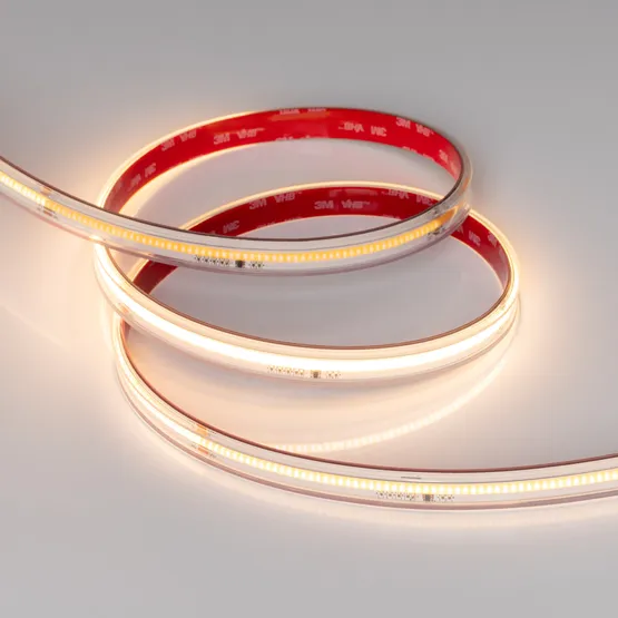 Фото #2 товара Светодиодная лента герметичная SPI-COB-PS-X378-14mm 24V Warm2700-PX63-BPT (7 W/m, IP67, 5m) (Arlight, бегущий огонь)