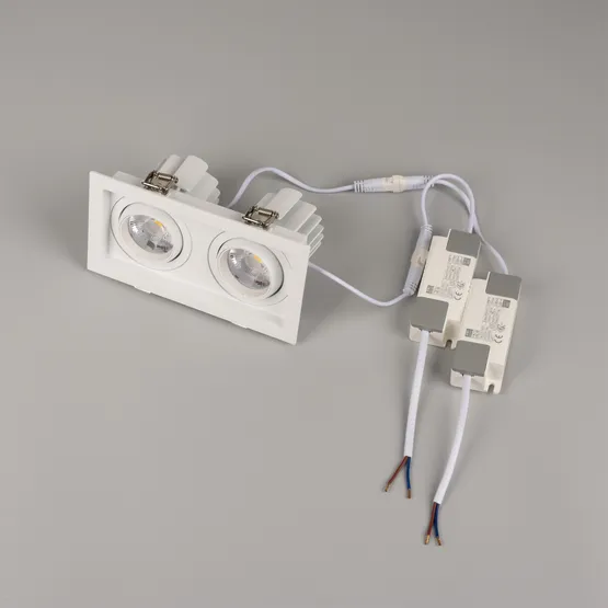 Фото #5 товара Светильник MS-VORTEX-BUILT-S170x90-2x12W Day4000 (WH-WH, 20 deg, 230V) (Arlight, IP20 Металл, 5 лет)