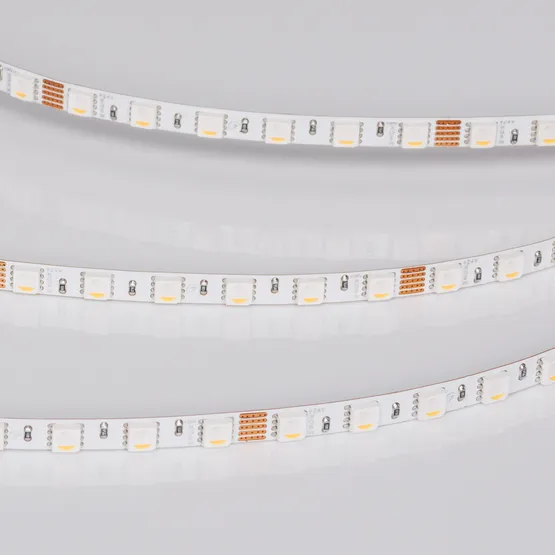 Фото #6 товара Светодиодная лента RT-H96-5mm 24V RGBW-Day-4-in-1 (10 W/m, IP20, 5m) (Arlight, узкая)