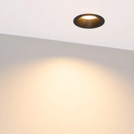Фото #3 товара Светильник MS-DROP-BUILT-R84-8W Warm3000 (BK, 85 deg, 230V) (Arlight, IP54 Металл, 5 лет)