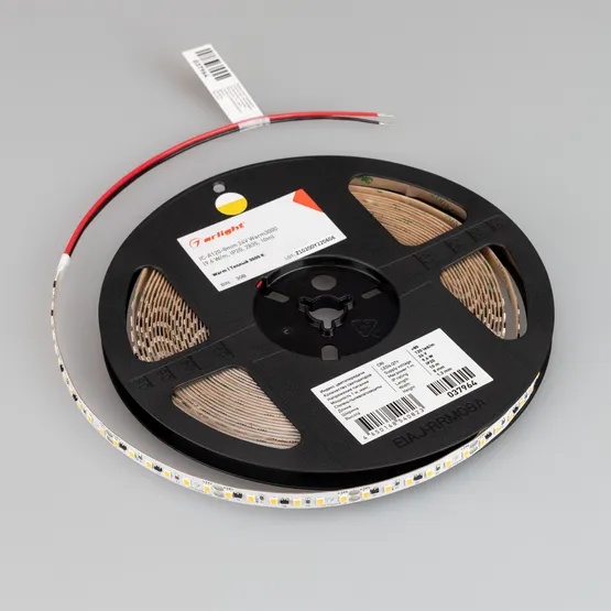 Фото #2 товара Светодиодная лента IC-A120-8mm 24V Warm3000 (9.6 W/m, IP20, 2835, 10m) (Arlight, стабилизированная)