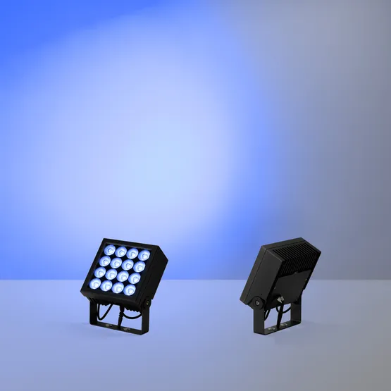 Фото #2 товара Прожектор KT-BLOCK-S220x220-50W RGBW-Day (Графит, 60 deg, 24V, DMX512) (Arlight, IP66 Металл, 3 года)