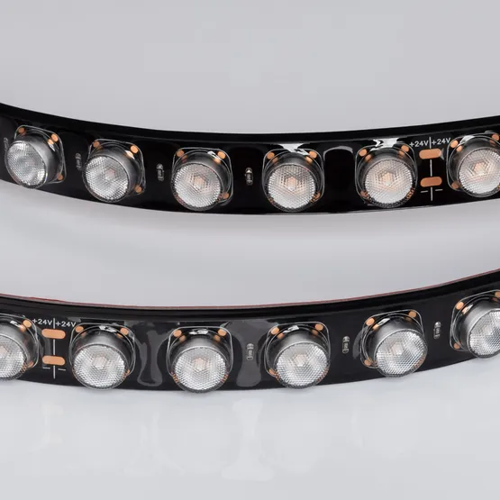 Фото #2 товара Светодиодная лента герметичная FLT-PS-A42-BLACK-23mm 24V Warm2700 (21 W/m, IP67, 30deg, 5m) (Arlight, -)