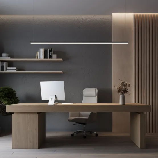 Фото #6 товара Профиль с экраном LINE-D-3030-2000 SQUARE OLIVE GREY+OPAL (Arlight, Алюминий)