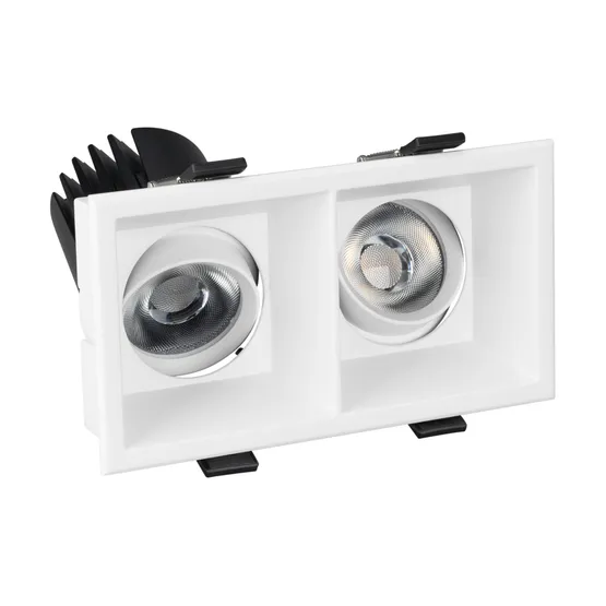 Фото #3 товара Светильник MS-FLOW-BUILT-S157x85-2x12W Day4000 (WH, 55 deg, 230V) (Arlight, IP20 Металл, 5 лет)