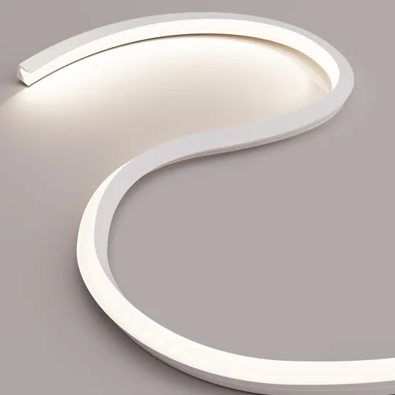 Фото #4 товара Силиконовый профиль WPH-FLEX-1616-TWIST-S11-5m WHITE (Arlight, Силикон)
