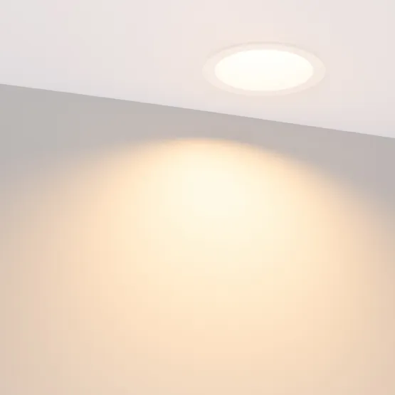 Фото #3 товара Светильник MS-DROP-BUILT-R105-14W Warm3000 (WH, 85 deg, 230V) (Arlight, IP54 Металл, 5 лет)