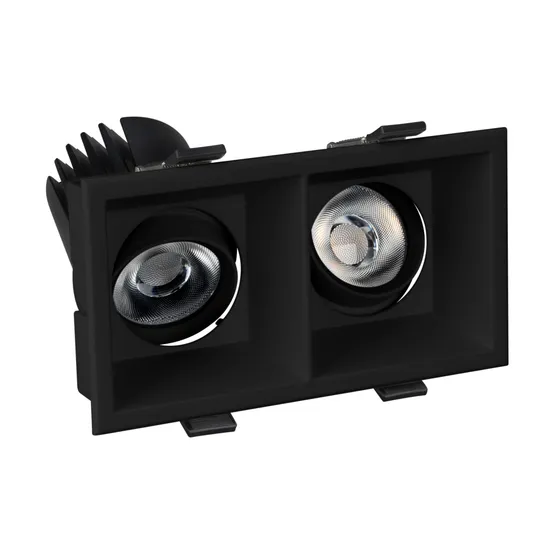 Фото #2 товара Светильник MS-FLOW-BUILT-S157x85-2x6W Day4000 (BK, 55 deg, 230V) (Arlight, IP20 Металл, 5 лет)