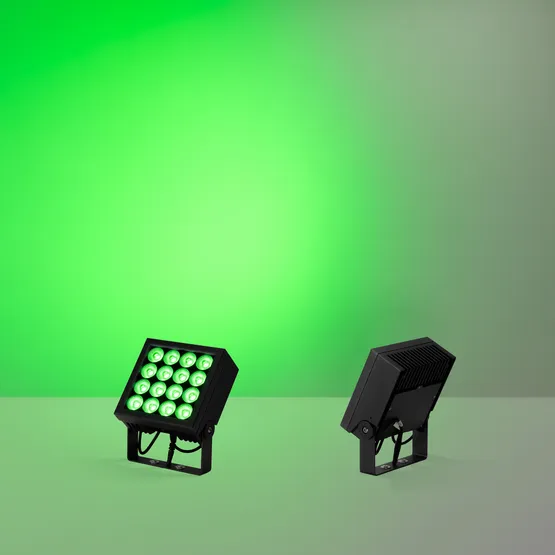 Фото #3 товара Прожектор KT-BLOCK-S220x220-50W RGBW-Day (Графит, 60 deg, 24V, DMX512) (Arlight, IP66 Металл, 3 года)