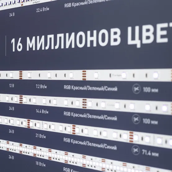 Фото #6 товара Стенд Ленты Мультицветные RGB RT-LUX-E4-1760x600mm (v.2, DB 3мм, пленка, подсветка) (Arlight, -)