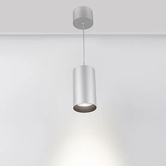 Фото #3 товара Светильник подвесной SP-POLO-R85-2-15W Day White 40deg (Silver, Black Ring) (Arlight, IP20 Металл, 3 года)