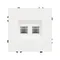 Минифото #4 товара Механизм сдвоенной телефонной розетки SCT-NOBE-MTL2-SFPL-WH (RJ-11, 4C) (Arlight, Белый кварц)