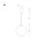 Минифото #4 товара Светильник SP-SILKA-HANG-R400-12W Warm2700 (WH, 330 deg, 230V) (Arlight, IP20 Натуральный шелк, 3 года)