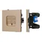 Минифото #1 товара Механизм компьютерной розетки двойной SCT-TENDO-MPC2-PL-GD (RJ-45, CAT6) (Arlight, Песочный)