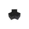 Минифото #1 товара Коннектор тройной с питанием ART-INBELT-CON-T-POWER (BK, 48V) (Arlight, -)