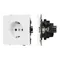 Минифото #1 товара Механизм электрической розетки SCT-TENDO-MEU1-PL-WH (230V, 16A) (Arlight, Белый)