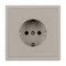 Минифото #2 товара ARL NOBE Розетка зк со шторками софт-тач кашемир SCT-MEU-SFPL-CA (250V, 16A) (Arlight, -)