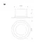Минифото #7 товара Светильник MS-DROP-BUILT-R158-30W Day4000 (WH, 90 deg, 230V) (Arlight, IP54 Металл, 5 лет)