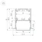 Минифото #3 товара Профиль SL-LINIA52-3L-F-2000 ANOD BLACK (Arlight, Алюминий)