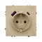 Минифото #3 товара Механизм розетки с USB зарядкой SCT-NOBE-MUAC-SFPL-GD (230V, 16A) (Arlight, Золотой песок)