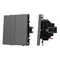 Минифото #1 товара ARL NOBE Выключатель 2 кл софт-тач серый базальт SWT-MK02-SFPL-GR (250V, 10A) (Arlight, -)
