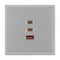 Минифото #3 товара Механизм розетки с быстрой USB зарядкой SCT-NOBE-MUACC-SFPL-FC-IS (65W, QC3) (Arlight, -)
