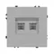 Минифото #4 товара Механизм сдвоенной телефонной розетки SCT-NOBE-MTL2-SFPL-IS (RJ-11, 4C) (Arlight, Никель)