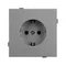 Минифото #2 товара Механизм электрической розетки SCT-TENDO-MEU1-PL-GR (230V, 16A) (Arlight, Графитовый)