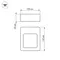 Минифото #5 товара Светильник LGD-Wall-Frame-2B-5W Warm White (Arlight, IP54 Металл, 1 год)