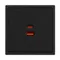 Минифото #4 товара Механизм розетки с быстрой USB зарядкой SCT-NOBE-MUAC-SFPL-FC-BK (65W, QC3) (Arlight, Черный оникс)