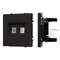 Минифото #1 товара Механизм сдвоенной компьютерной розетки SCT-NOBE-MPC2-SFPL-BK (RJ-45, CAT6) (Arlight, Черный оникс)