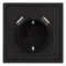 Минифото #4 товара Механизм розетки с USB зарядкой SCT-NOBE-MUAA-SFPL-BK (230V, 16A) (Arlight, Черный оникс)