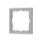 Минифото #1 товара Рамка пластиковая FRM-NOBE-SFPL-1-IS (Arlight, Никель)