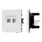 Минифото #1 товара Механизм сдвоенной телефонной розетки SCT-NOBE-MTL2-SFPL-WH (RJ-11, 4C) (Arlight, Белый кварц)