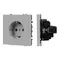 Минифото #1 товара Механизм электрической розетки SCT-NOBE-MEU1-SFPL-IS (230V, 16A) (Arlight, Никель)