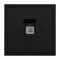Минифото #3 товара Механизм телефонной розетки SCT-NOBE-MTL1-SFPL-BK (RJ-11, 4C) (Arlight, Черный оникс)