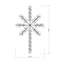 Минифото #6 товара Фигура cветодиодная ARD-STAR-M2-380x250-36LED Warm (230V, 2.5W) (Ardecoled, IP65)