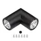 Минифото #1 товара Соединитель профиля ROUND-D36-360-90 BLACK (Arlight, Алюминий)