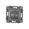 Минифото #3 товара Механизм компьютерной розетки двойной SCT-MPC2-PL-GR-V (RJ-45, CAT6) (Arlight, -)