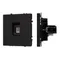 Минифото #1 товара Механизм телефонной розетки SCT-NOBE-MTL1-SFPL-BK (RJ-11, 4C) (Arlight, Черный оникс)