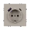 Минифото #2 товара Механизм розетки с USB зарядкой SCT-NOBE-MUAC-SFPL-CA (230V, 16A) (Arlight, Кашемир)