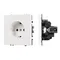 Минифото #1 товара Механизм электрической розетки SCT-NOBE-MEU1-SFPL-WH (230V, 16A) (Arlight, Белый кварц)